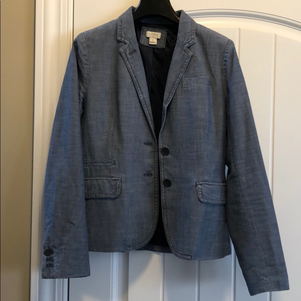 J Crew Factory chambray blazer, size 8
